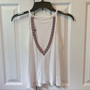 H&M Open Back White Tank | XS